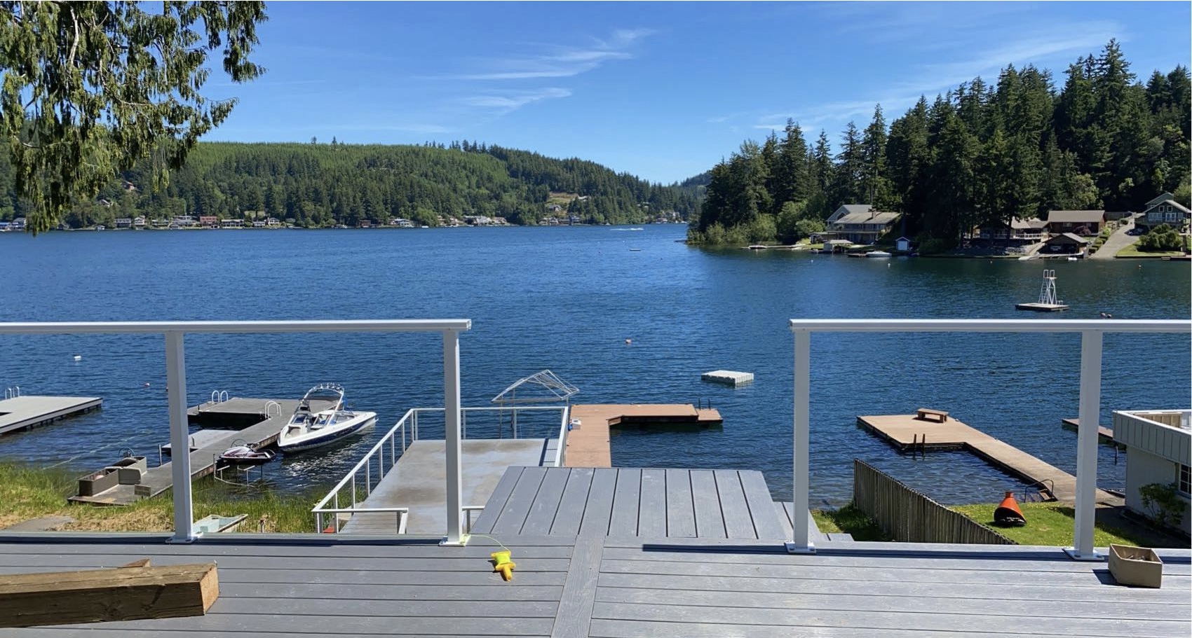 Custom home porch view